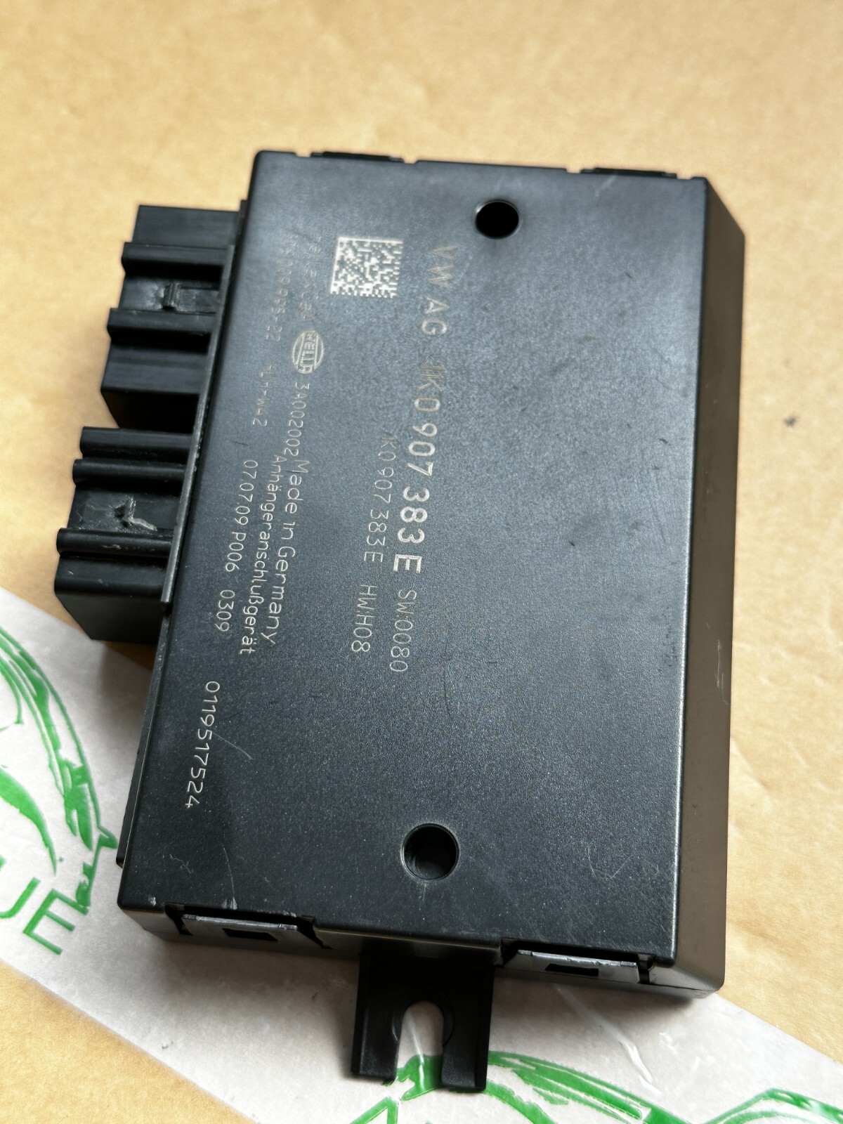 AUDI VW SEAT SKODA STEUERGERÄT ANHÄNGERKUPPLUNG 1K0907383E FAST NEU DEM TEST CAR - Obrázek 6