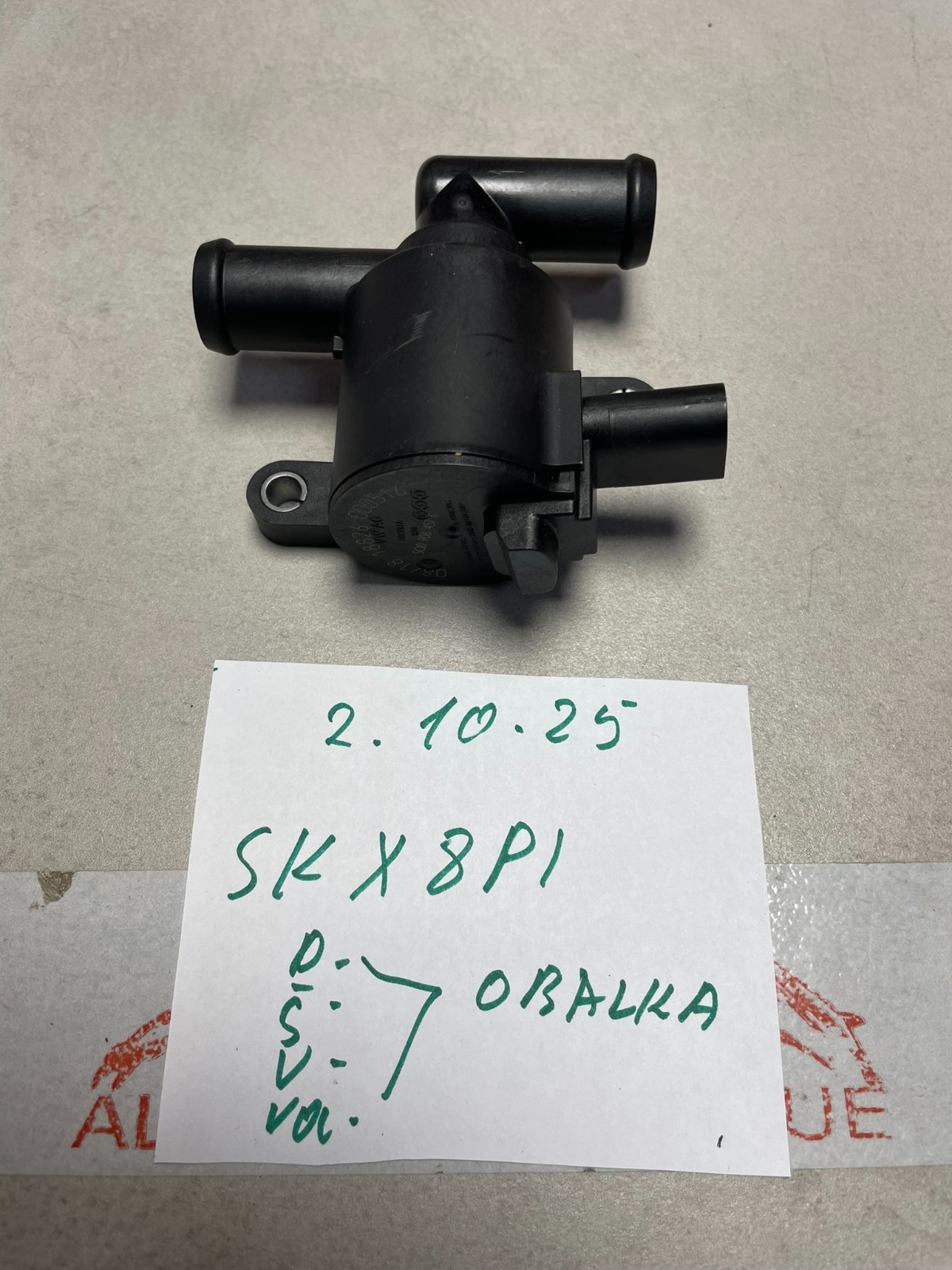 AUDI VW ŠKODA BENTLEY STEUER KÜHLMITTEL REGEL VENTIL 5Q0906457K NEU ORIG. VW !! - Obrázek 16