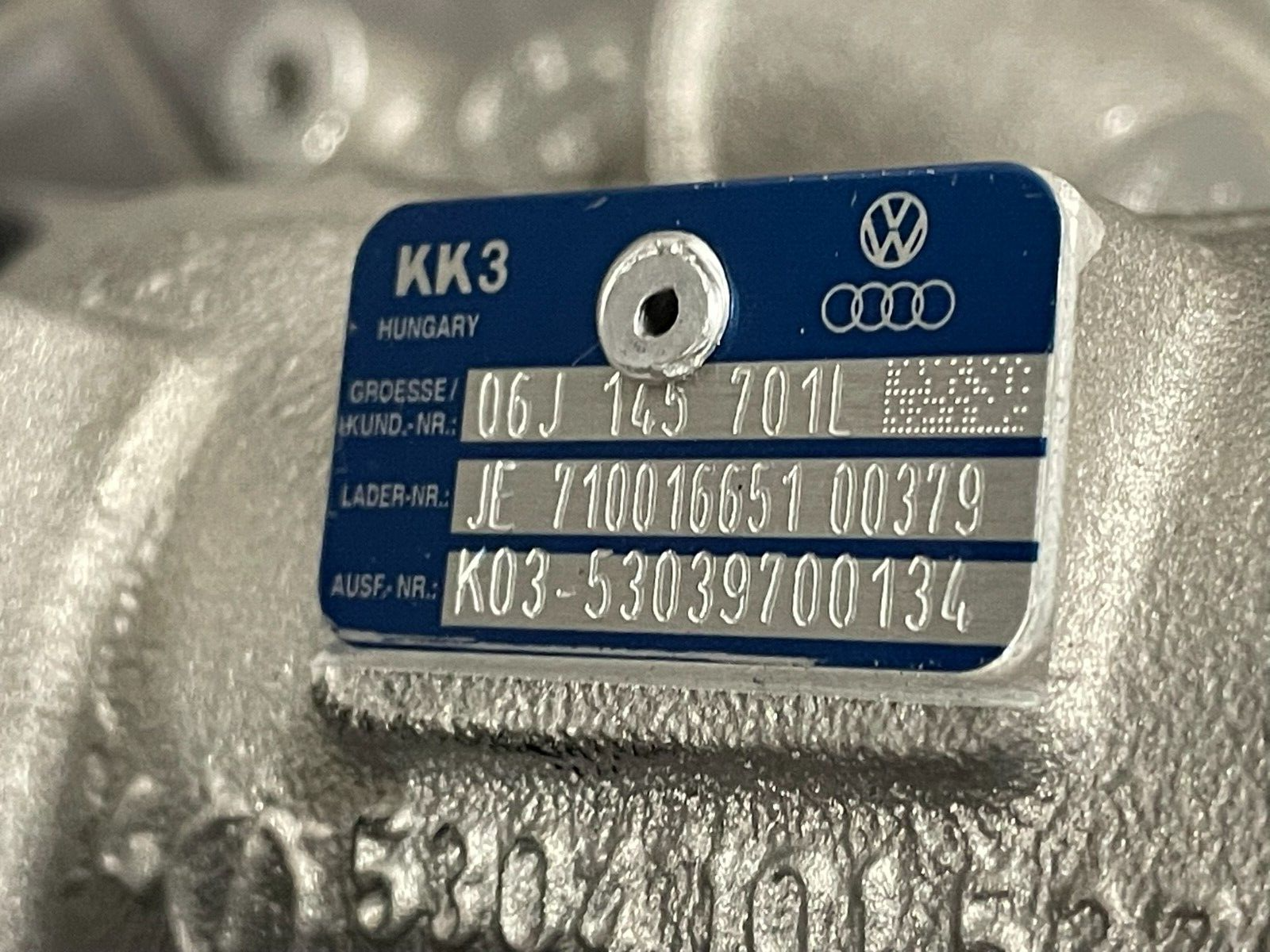 AUDI VW ŠKODA SEAT 1.8 TFSI ABGAS TURBOLADER 06J145701L = 06J145702C FAST NEU - Obrázek 5