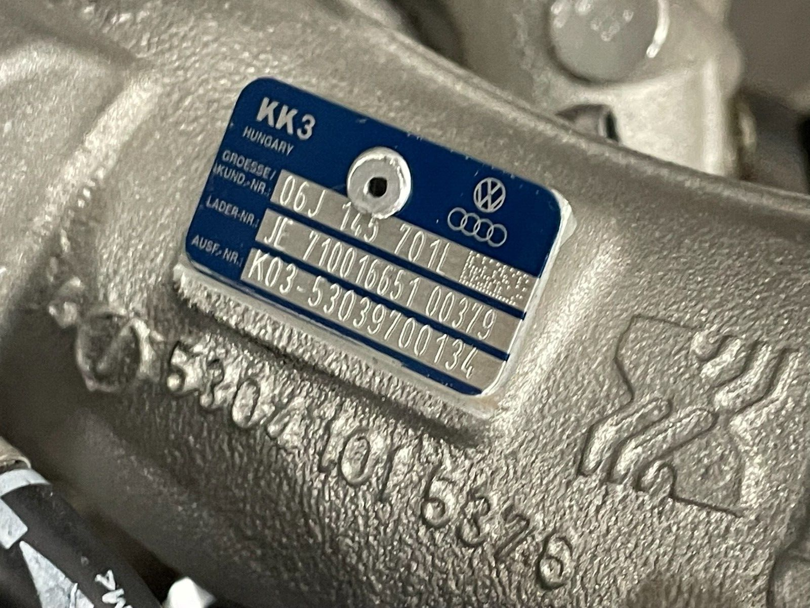 AUDI VW ŠKODA SEAT 1.8 TFSI ABGAS TURBOLADER 06J145701L = 06J145702C FAST NEU - Obrázek 6