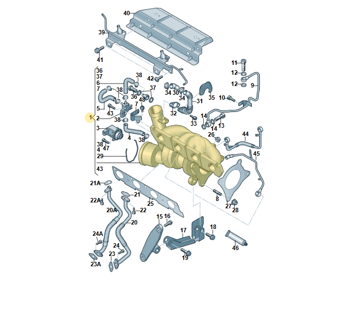AUDI VW ŠKODA SEAT 1.8 TFSI ABGAS TURBOLADER 06J145701L = 06J145702C FAST NEU - Obrázek 8