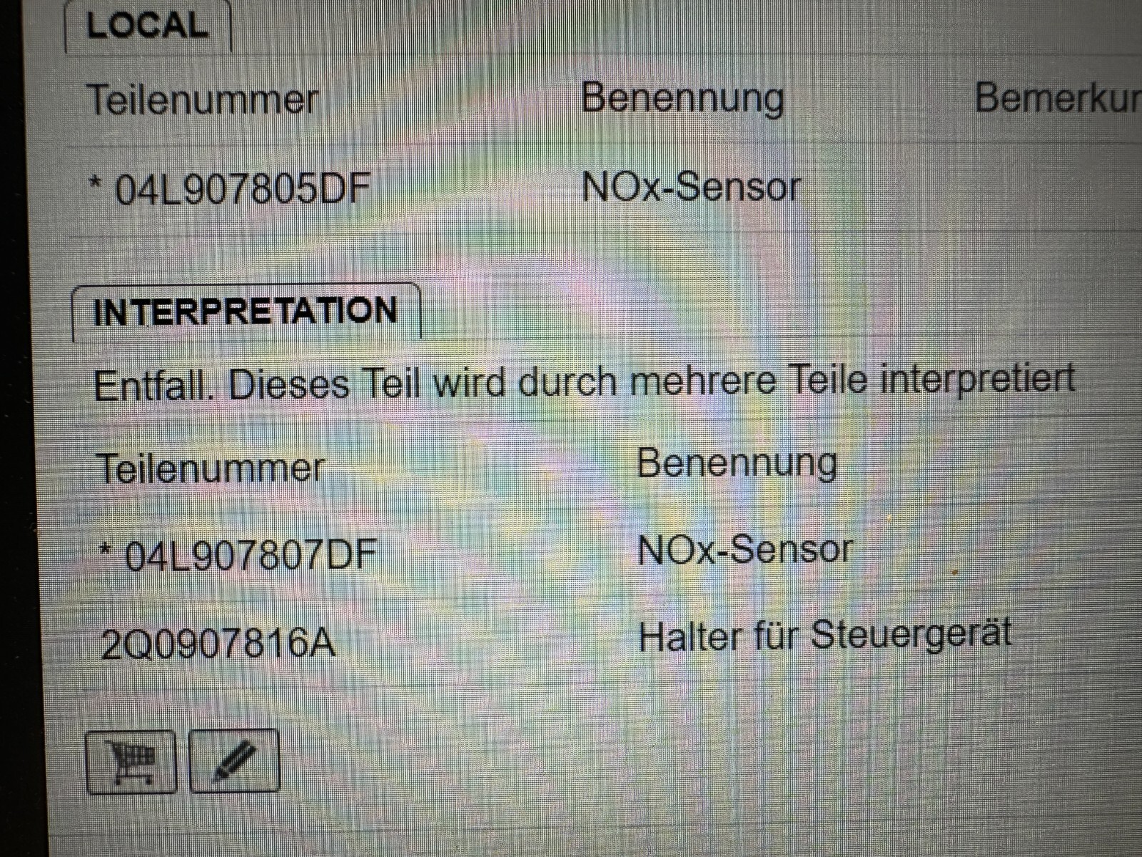 AUDI VW SKODA SEAT NOX SENSOR 04L907805DF-04L907807DF-04L907807FN-04L907807GQ - Obrázek 13