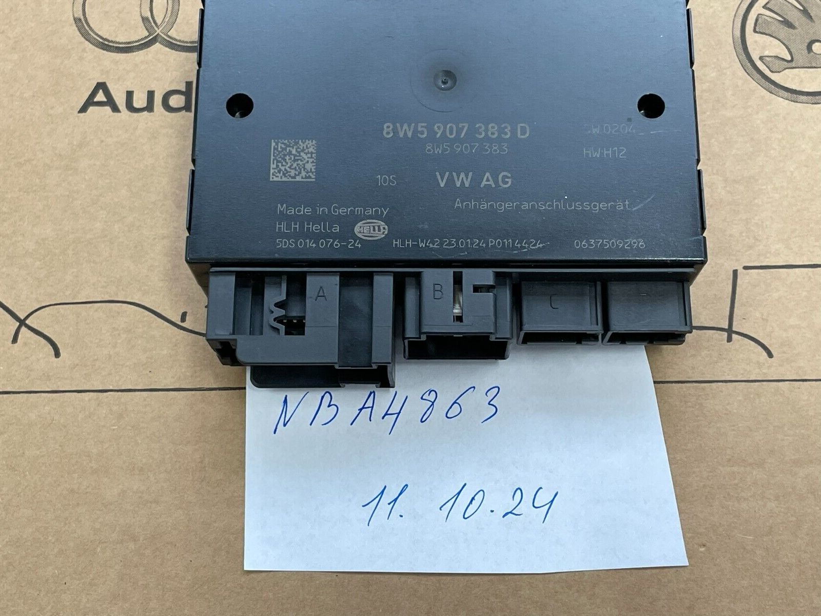 AUDI VW STEUERGERÄT FÜR ANHÄNGERERKENNUNG 8W5907383D ORIG.NEU!!! - Obrázek 11