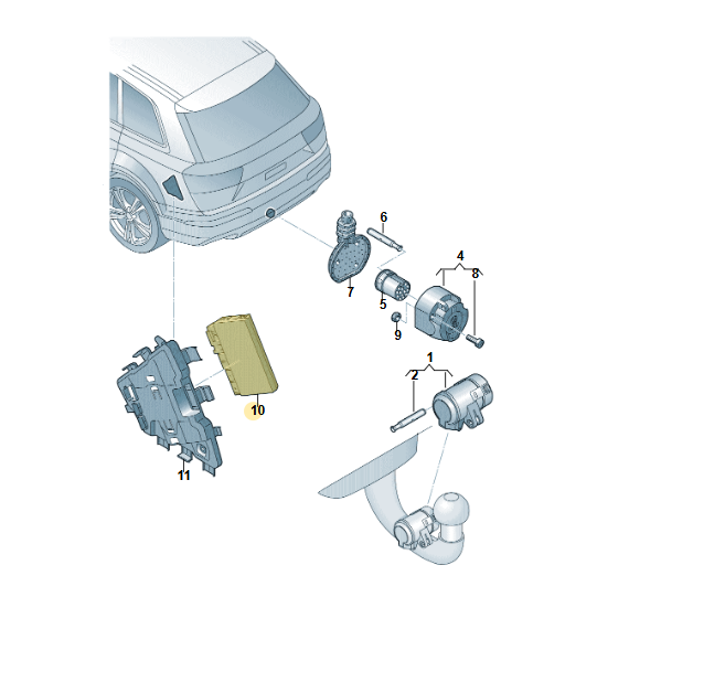 AUDI VW STEUERGERÄT FÜR ANHÄNGERERKENNUNG 8W5907383D ORIG.NEU!!! - Obrázek 13
