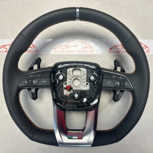 LAMBORGHINI URUS 4ML SPORT LENKRAD LEDER ABGEFLACHT GELOCHT ORANGE NAHT BEHEIZT