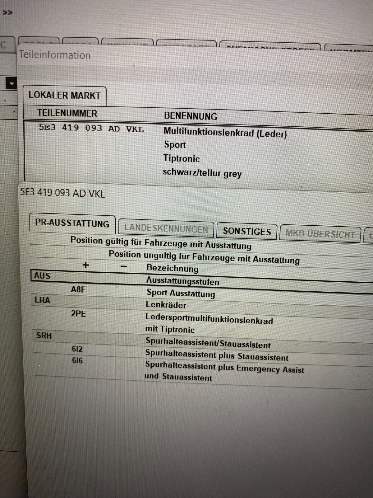 LENKRAD SKODA RS OCTAVIA IV, KODIAQ, SUPERB DSG MULTIFUNKTION LEDER 5E3419093AD - Obrázek 13