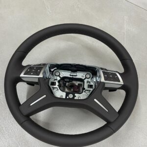 MERCEDES LEDER LENKRAD BRAUN SCHALTWIPPEN A2464605503 Fast Neu d v Test Wagen...