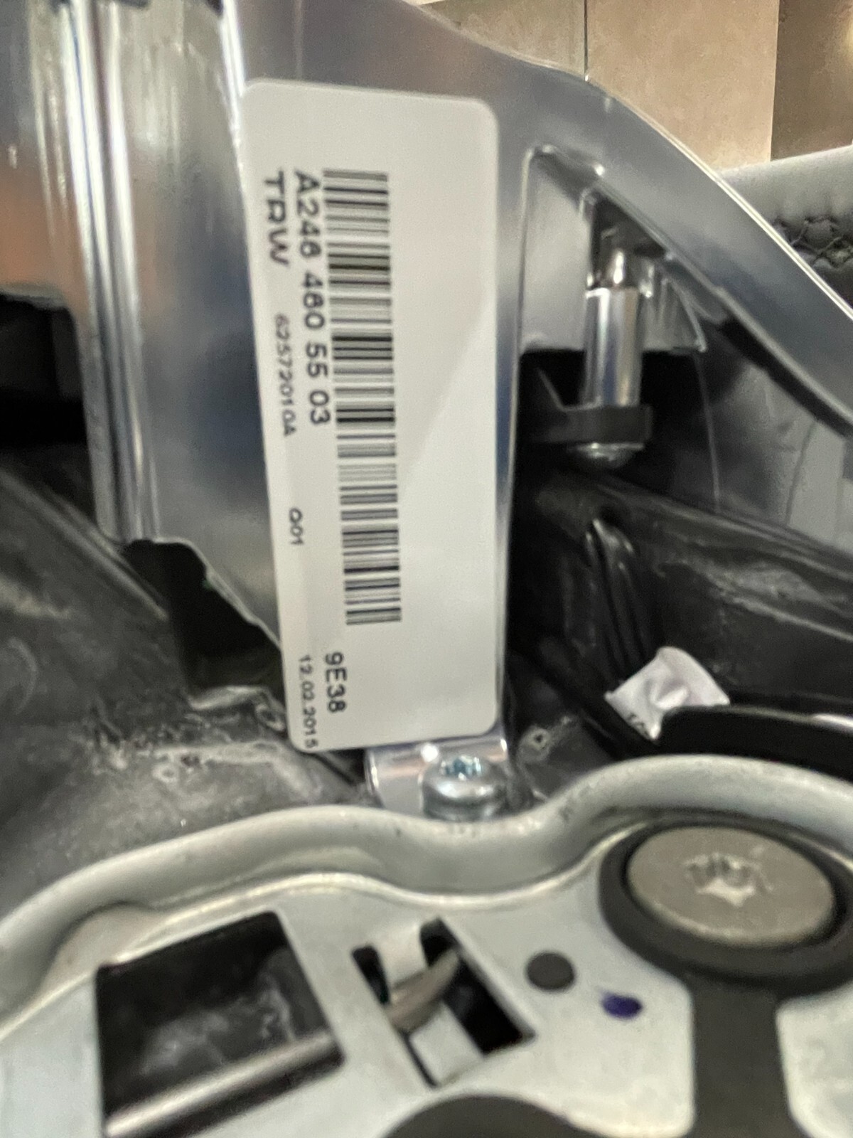 MERCEDES LEDER LENKRAD SCHWARZ SCHALTWIPPEN A2464605503 FAST NEU D V TEST WAGEN - Obrázek 9