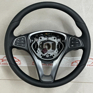 MERCEDES W 205 C 253 GLC SPORT LEDER LENKRAD MIT PADELS A0024606903 FAST NEU ...