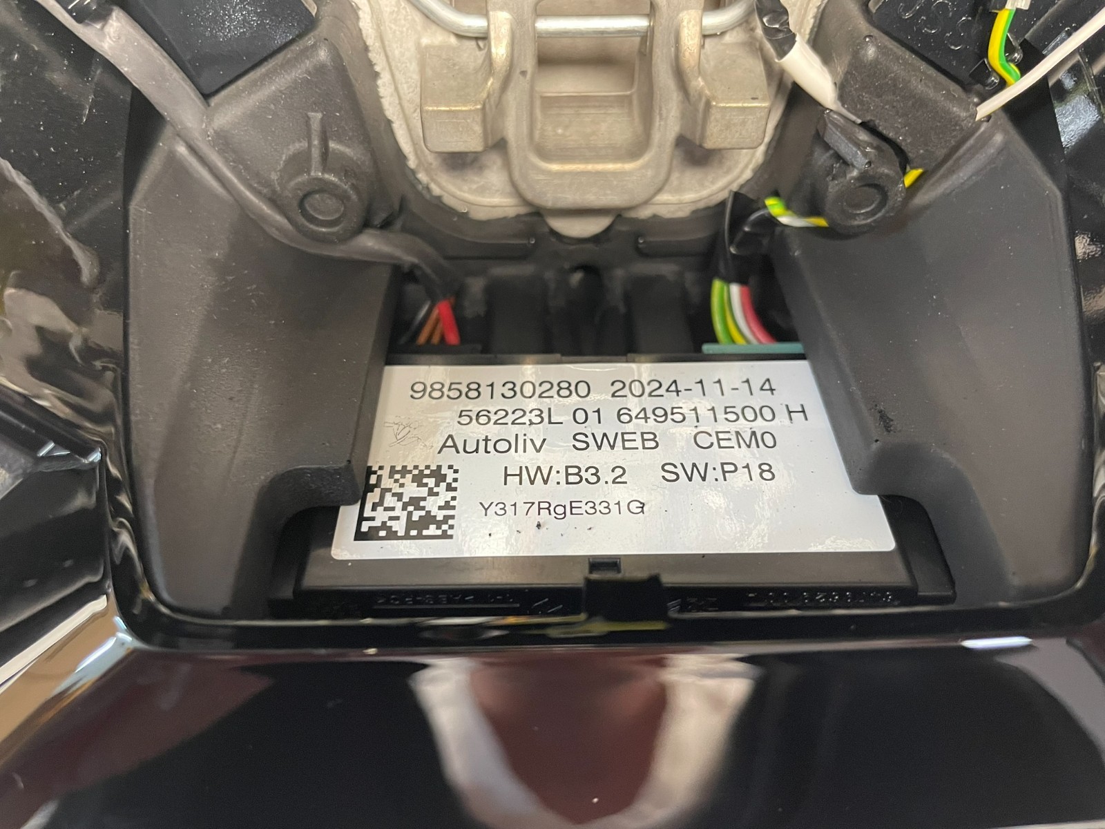 PEUGEOT LENKRAD LEDER KOMPLET 9858130280 + 98531550ZD 01 - 313710399-A ORIG NEU - Obrázek 6