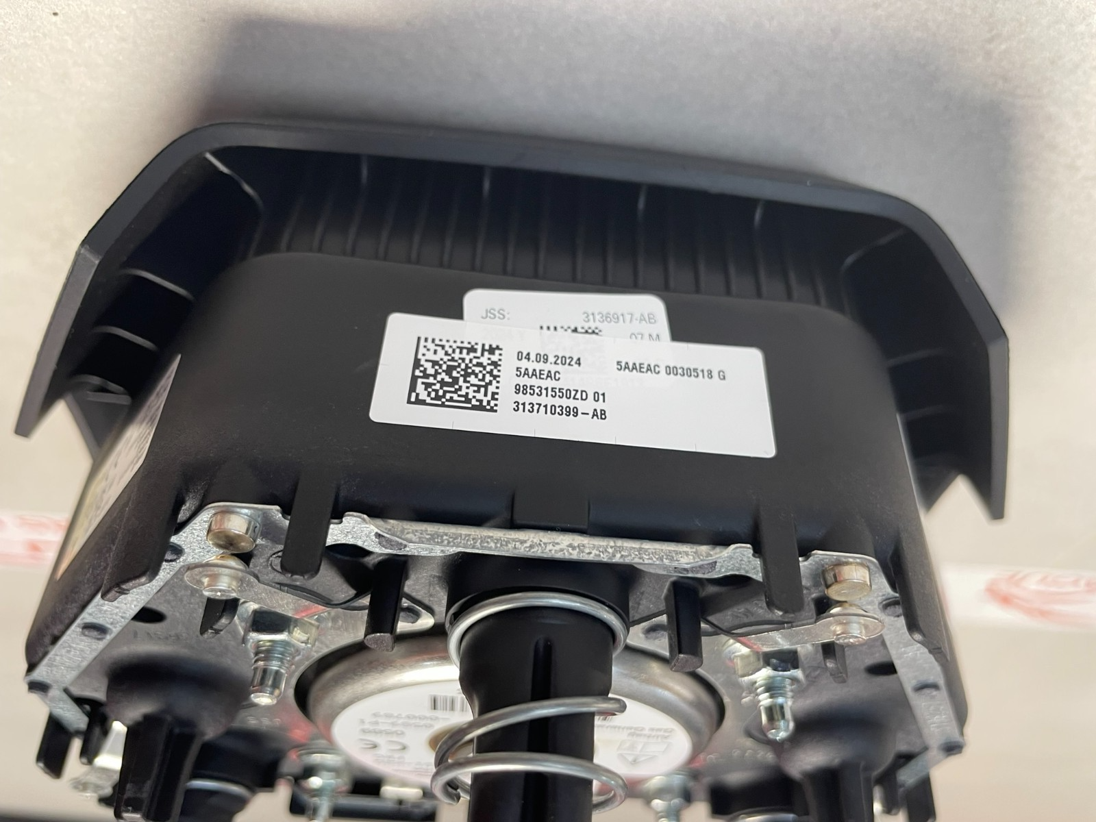 PEUGEOT LENKRAD LEDER KOMPLET 9858130280 + 98531550ZD 01 - 313710399-A ORIG NEU - Obrázek 9