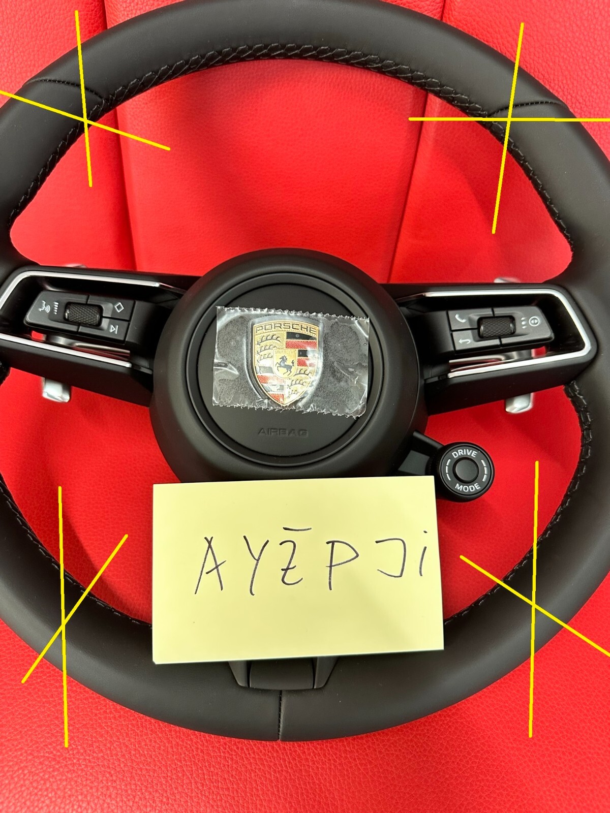 PORSCHE 911 992 LENKRAD LEDER A.I.R.B.A.G STEERING WHEEL AIRBAG 992880201N ORIG - Obrázek 18