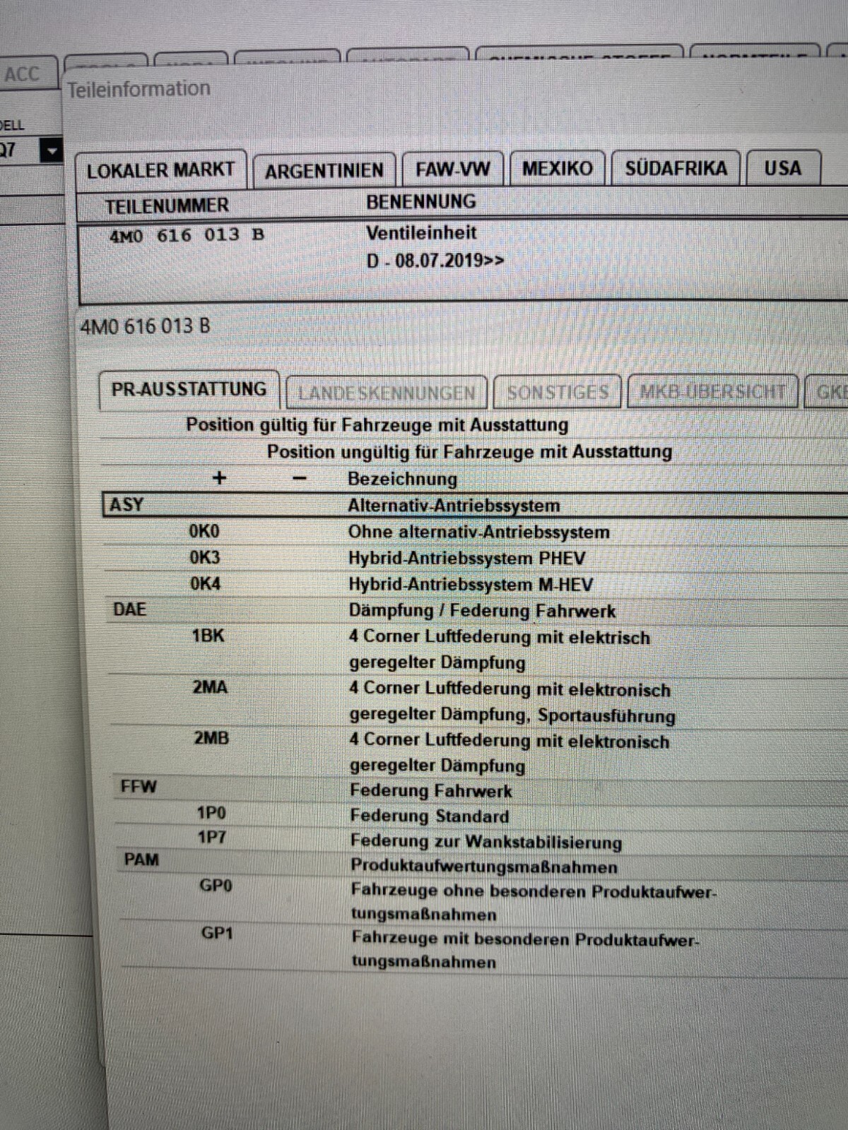 PORSCHE CAYENNE-MACAN LUFTFEDERUNGS VENTILEINHEIT 4M0616013A - 4M0616013B OE NEW - Obrázek 5