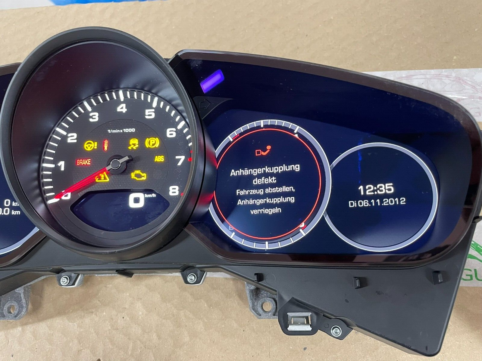 PORSCHE CAYENNE TACHOMETER KOMBIINSTRUMENT CLUSTER 9Y0920935A 6N3 ORIG.NEU 0 KM - Obrázek 11