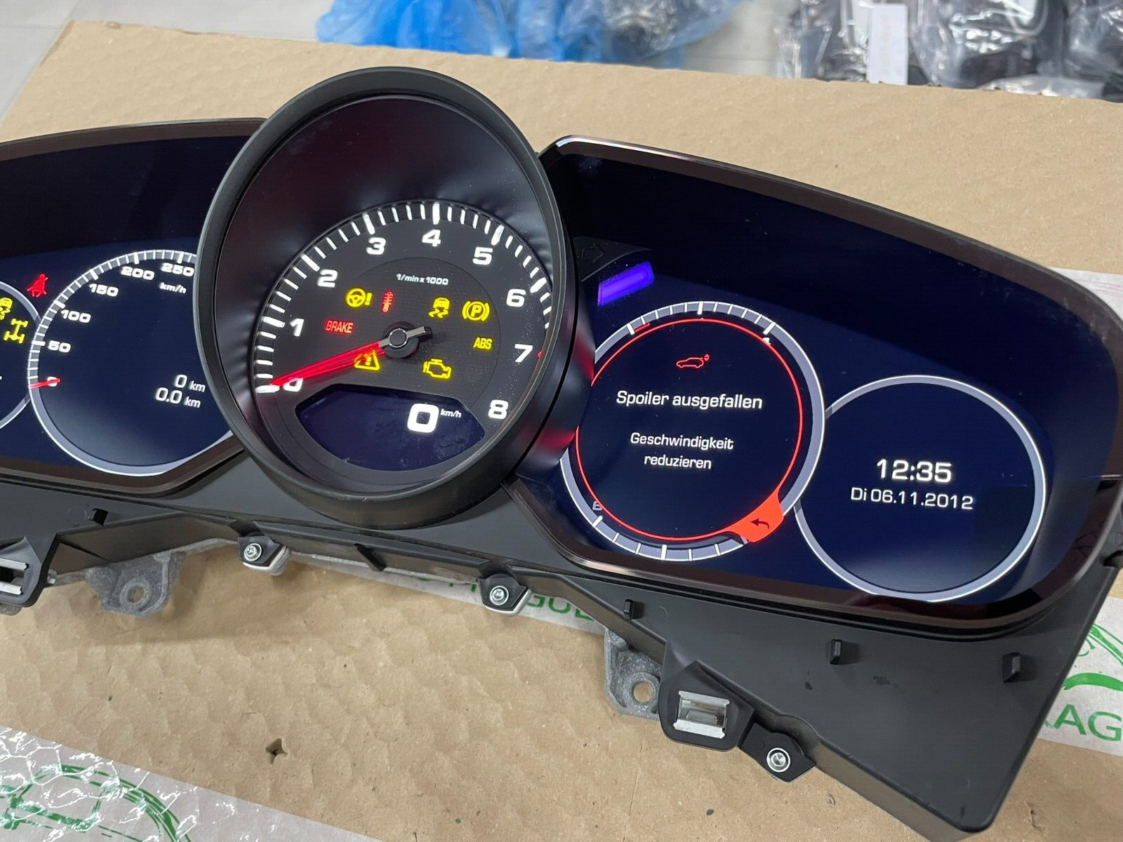 PORSCHE CAYENNE TACHOMETER KOMBIINSTRUMENT CLUSTER 9Y0920935A 6N3 ORIG.NEU 0 KM - Obrázek 12