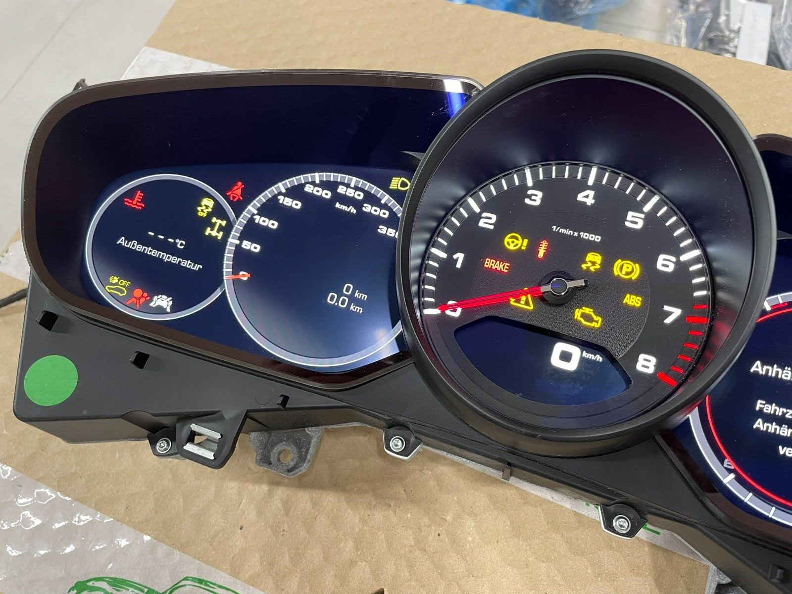 PORSCHE CAYENNE TACHOMETER KOMBIINSTRUMENT CLUSTER 9Y0920935A 6N3 ORIG.NEU 0 KM - Obrázek 13