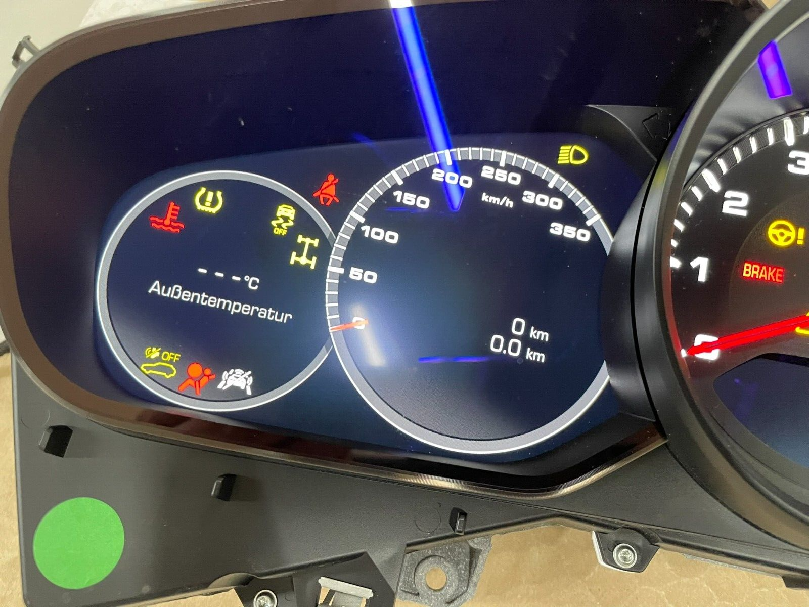 PORSCHE CAYENNE TACHOMETER KOMBIINSTRUMENT CLUSTER 9Y0920935A 6N3 ORIG.NEU 0 KM - Obrázek 4