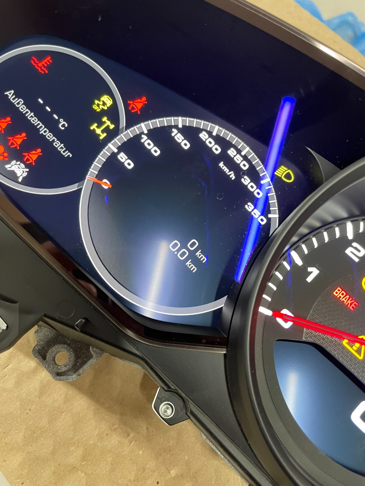 PORSCHE CAYENNE TACHOMETER KOMBIINSTRUMENT CLUSTER 9Y0920935A 6N3 ORIG.NEU 0 KM - Obrázek 8