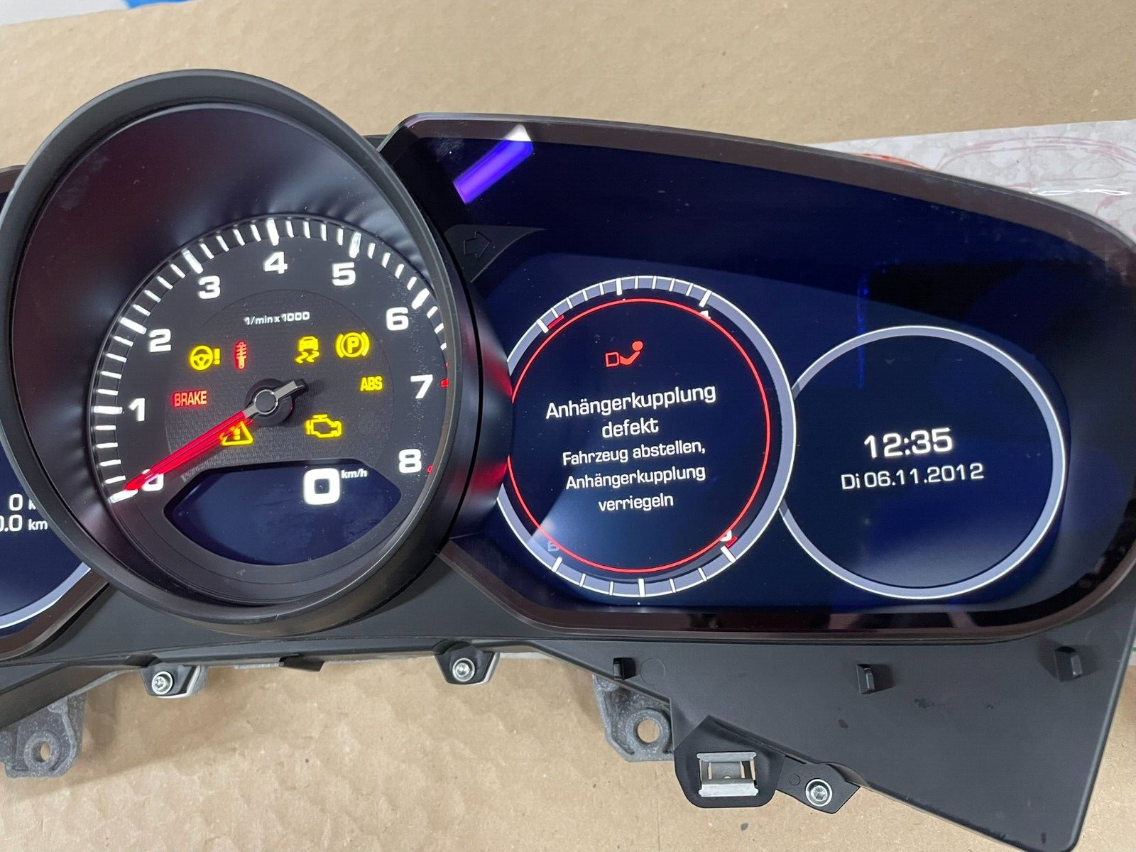 PORSCHE CAYENNE TACHOMETER KOMBIINSTRUMENT CLUSTER 9Y0920935A 6N3 ORIG.NEU 0 KM - Obrázek 10