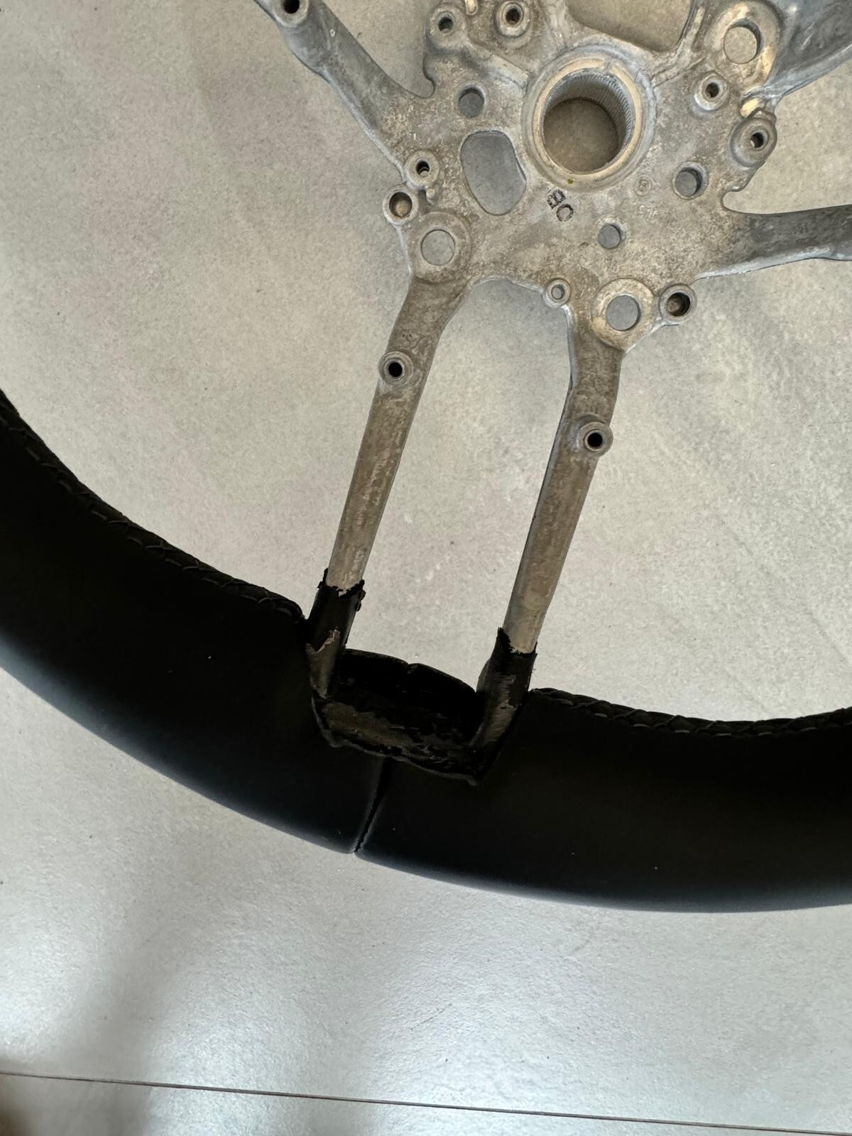 PORSCHE LEERES RAHMEN LENKRAD SCHWARZ LEDER STEERING WHEEL FRAME BLACK NEW !! - Obrázek 12