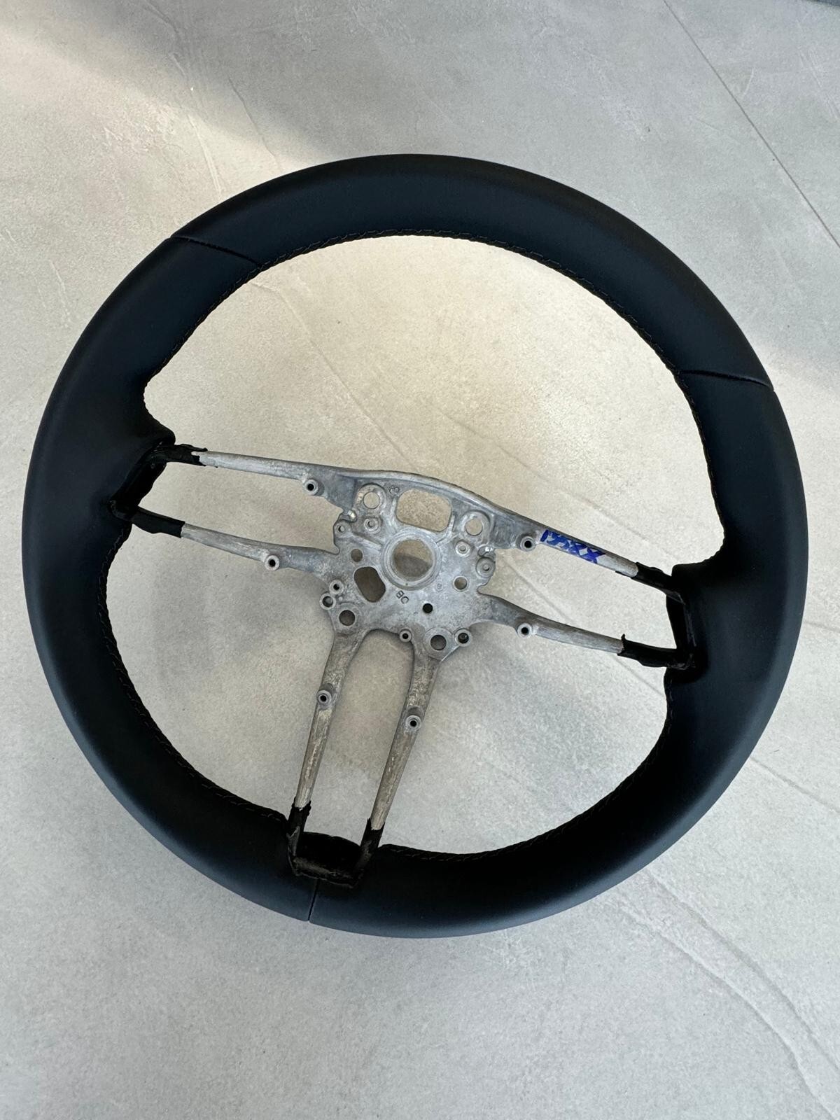 PORSCHE LEERES RAHMEN LENKRAD SCHWARZ LEDER STEERING WHEEL FRAME BLACK NEW !! - Obrázek 4