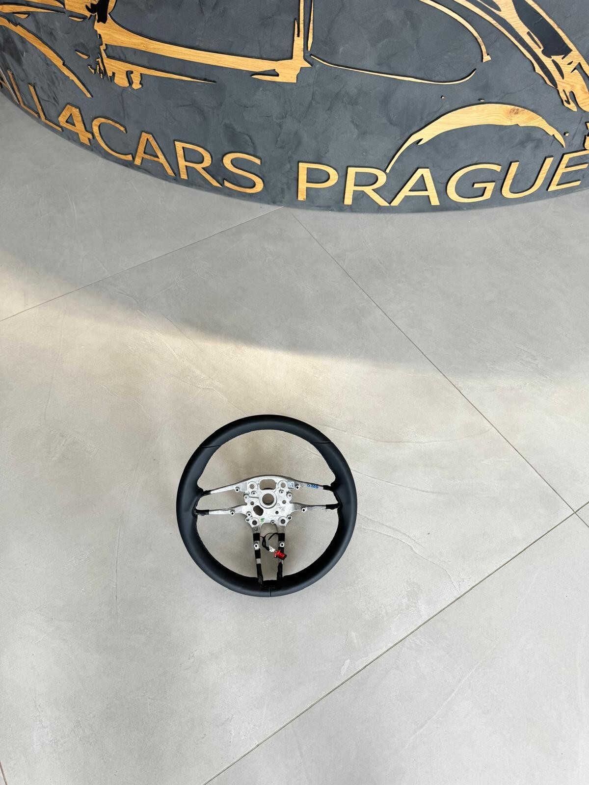 PORSCHE LEERES RAHMEN LENKRAD SPORT LEDER BEHEIZT SCHWARZ NEU - Obrázek 4