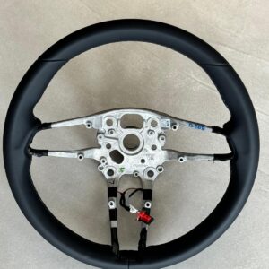 PORSCHE LEERES RAHMEN LENKRAD SPORT LEDER BEHEIZT SCHWARZ NEU