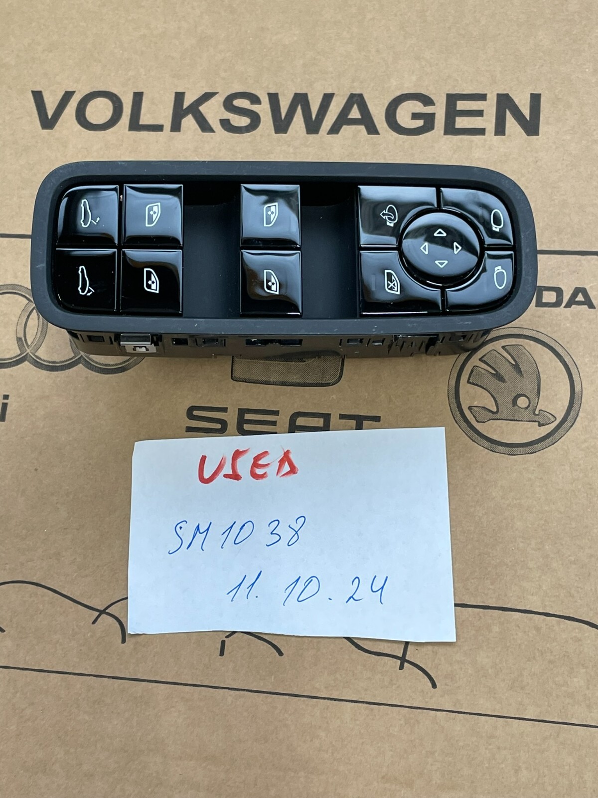 PORSCHE PANAMERA SCHALTER ELEKTRISCHEN FENSTERHEBER VORN L. 971959858E Fast Neu - Obrázek 17