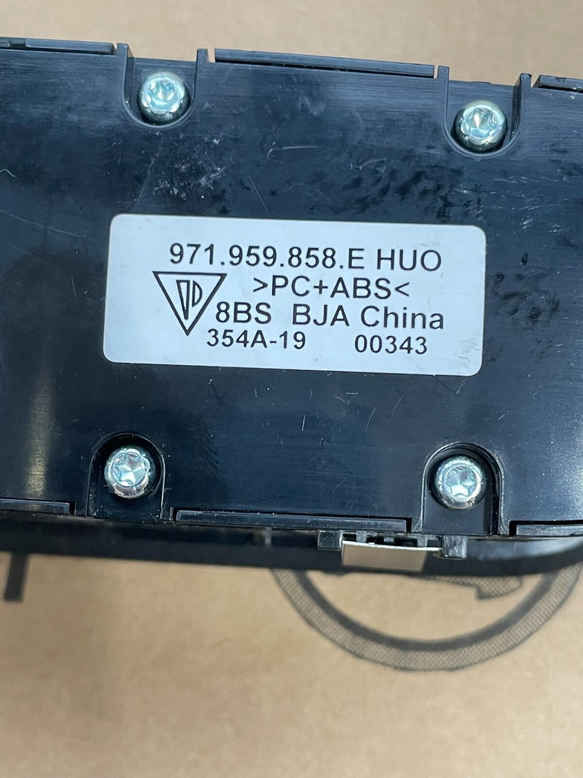 PORSCHE PANAMERA SCHALTER ELEKTRISCHEN FENSTERHEBER VORN L. 971959858E Fast Neu - Obrázek 6