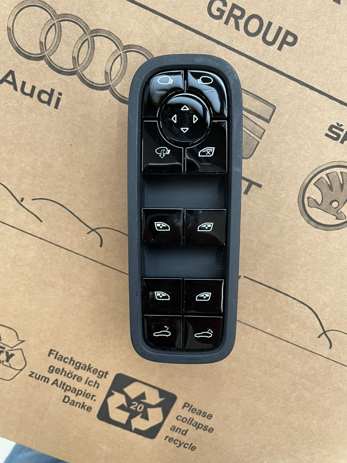 PORSCHE PANAMERA SCHALTER ELEKTRISCHEN FENSTERHEBER VORN L. 971959858E Fast Neu - Obrázek 3