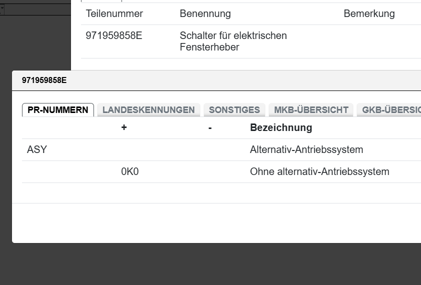 PORSCHE PANAMERA SCHALTER ELEKTRISCHEN FENSTERHEBER VORN L. 971959858E Fast Neu - Obrázek 7