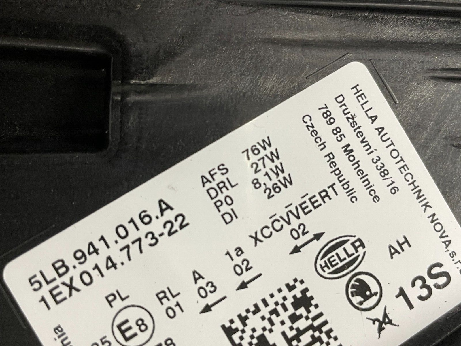 ŠKODA ENYAQ VOLL LED CRYSTAL HEADLIGHTS FRONT 5LB941015A - 5LB941016A ORIG.NEW - Obrázek 4