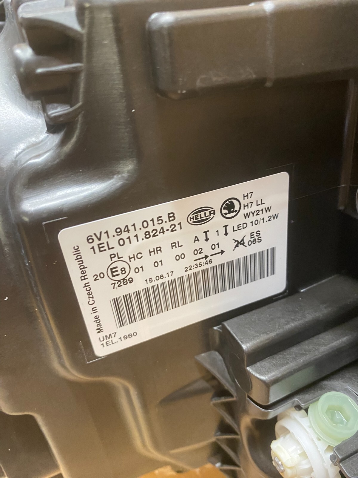 SKODA FABIA 2015-- LED LINKS FRONTSCHEINWERFER 6V1941015B ORIG. TEIL SKODA NEU!! - Obrázek 9