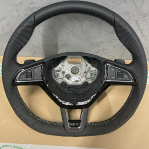 ŠKODA RS LENKRAD RS GELOCHT ABGEFLACHT LEDER VRS OCTAVIA 3 5E0419091CB ORIG. NEU