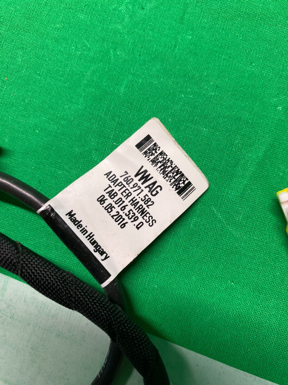 TOUAREG TECHNOLOGIE ADAPTER KABELBAUM FÜR SEITENAIRBAG 760971582 ORIG.NEU!!! - Obrázek 4