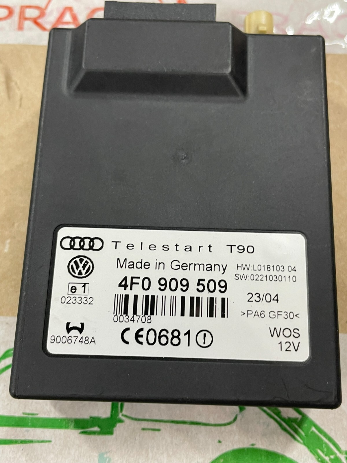 VW AUDI EMPFANGSGERÄT STEUERGERÄT FÜR STANDHEIZUNG 4F0909509 FAST NEU - TEST CAR - Obrázek 12