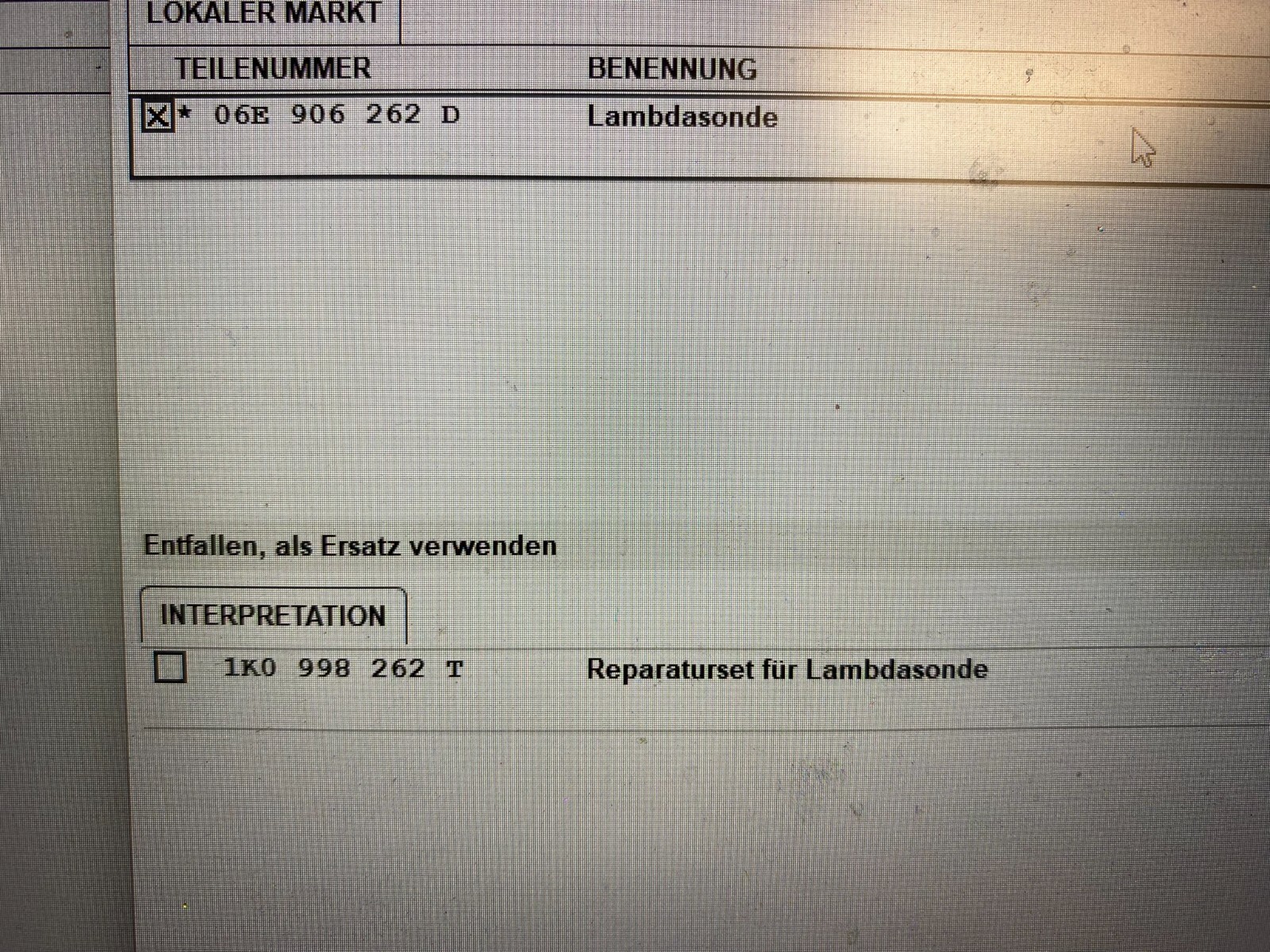 VW AUDI SKODA SEAT LAMBDASONDE SENZOR 06E906262D ORIGINAL VW AUDI TEIL-NEU !!! - Obrázek 8