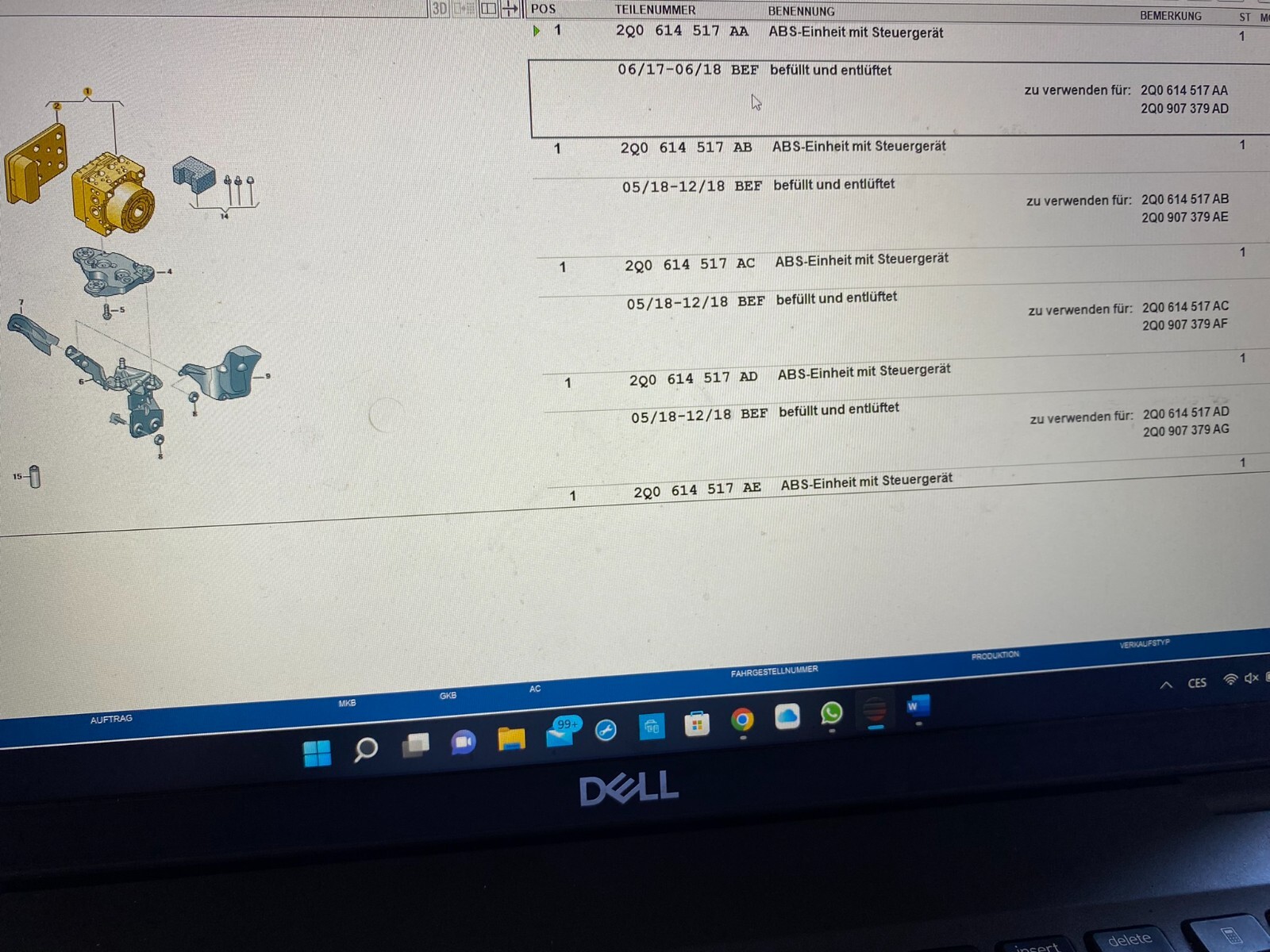 VW, AUDI,SKODA,SEAT ABS STEUERGERÄT 2Q0614517AA, 2Q0614517AG, 2Q0614517N - Obrázek 11
