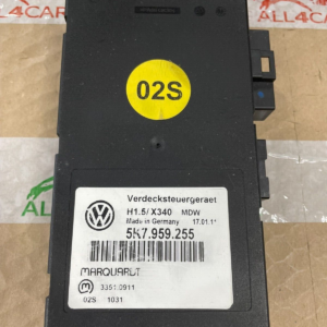 VW GOLF 6 CABRIO STEUERGERÄT FÜR VERDECKBETÄTIGUNG 5K7959255=5K7959255A FAST NEU