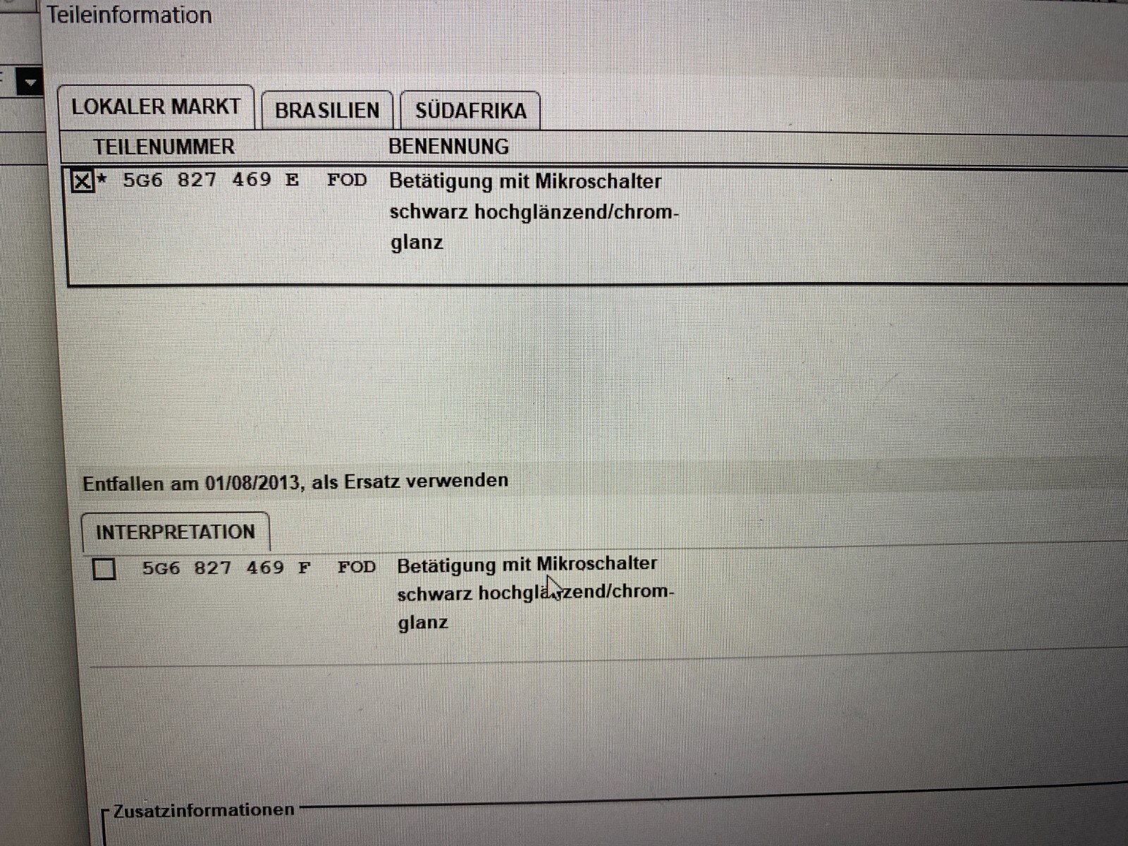 VW GOLF HECKKLAPPENÖFFNER LOGO VW 5G6827469C DEMONT VOM TEST WAGEN FAST NEU ORIG - Obrázek 17