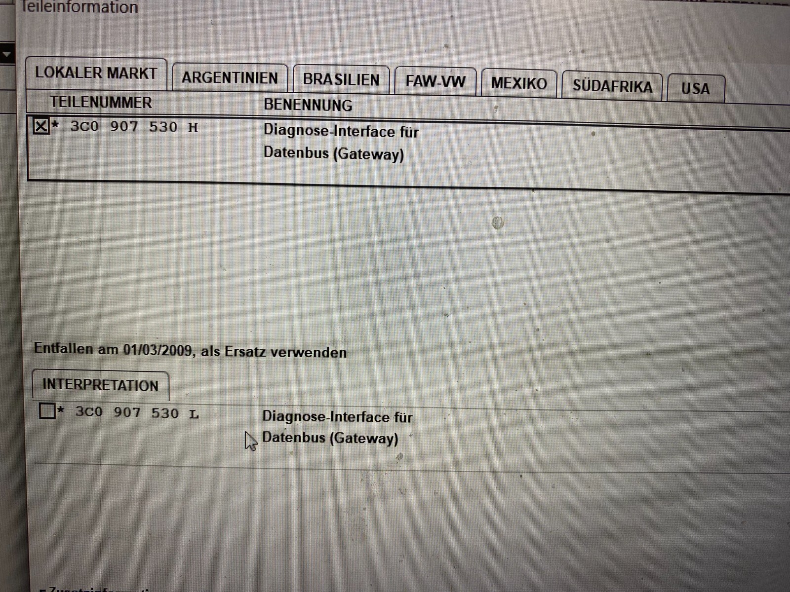 VW PASSAT 3C B6 DIAGNOSE INTERFACE DATENBUS GATEWAY 3C0907530C ORIG.NEU! - Obrázek 13