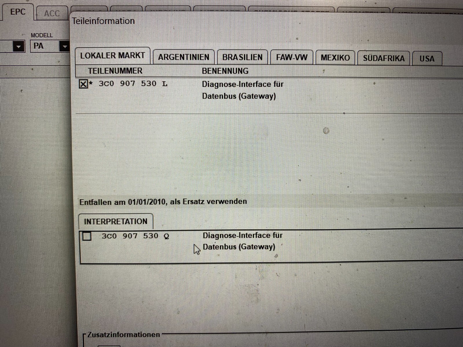 VW PASSAT 3C B6 DIAGNOSE INTERFACE DATENBUS GATEWAY 3C0907530C ORIG.NEU! - Obrázek 14