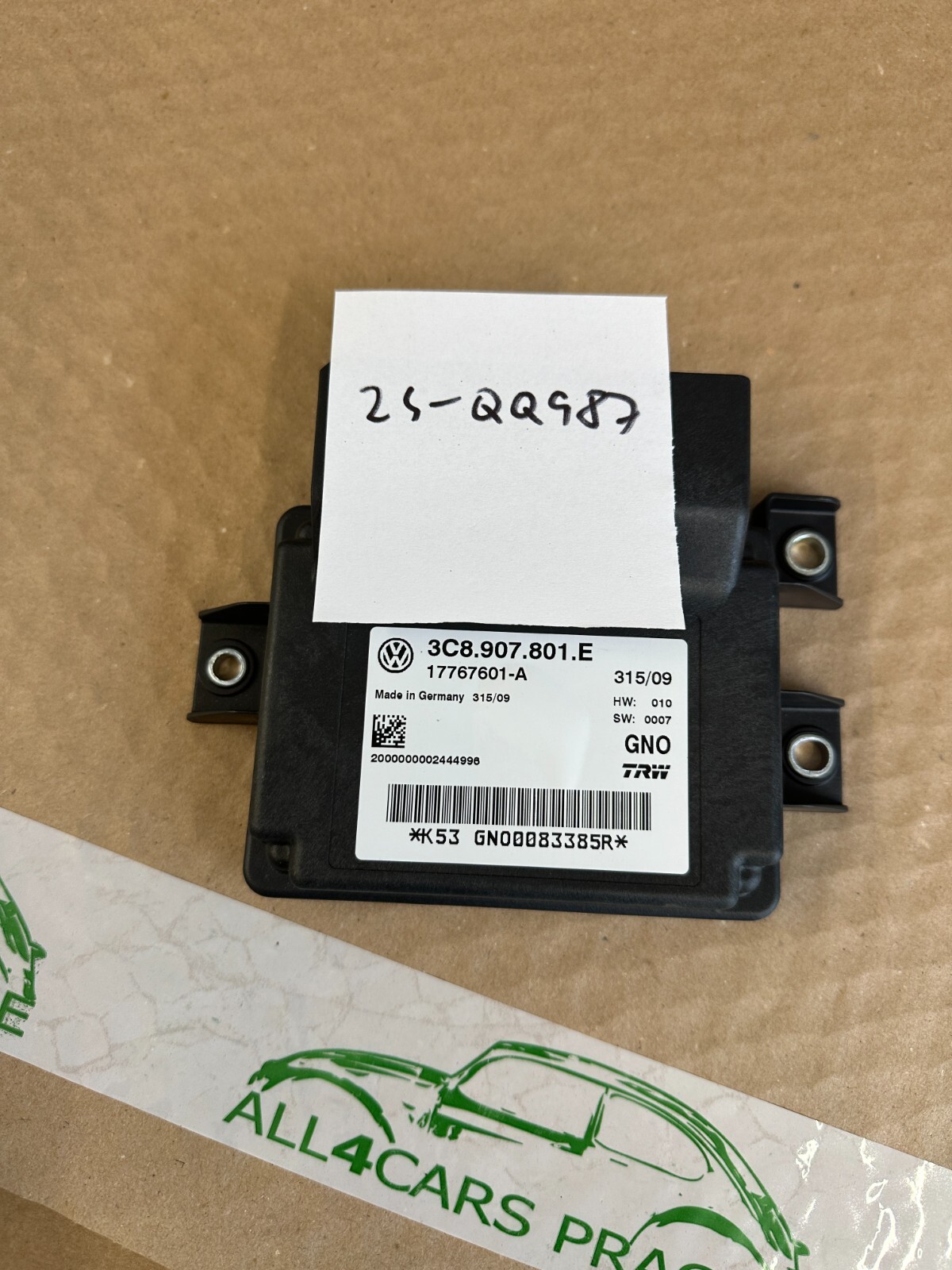 VW PASSAT STEUERGERÄT ELEKTROMECHANISCHE BREMSE 3C8907801E Fast Neu dem Test Car - Obrázek 12