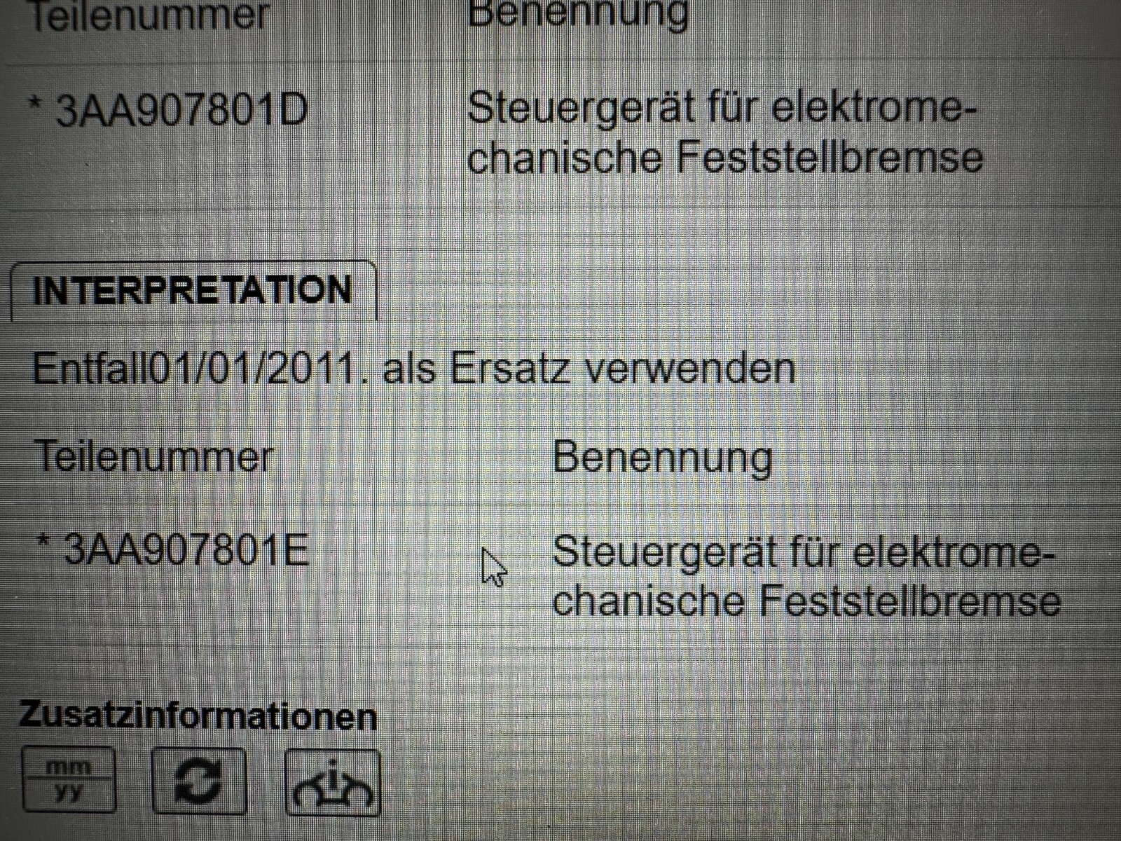 VW PASSAT STEUERGERÄT ELEKTROMECHANISCHE BREMSE 3C8907801E Fast Neu dem Test Car - Obrázek 6