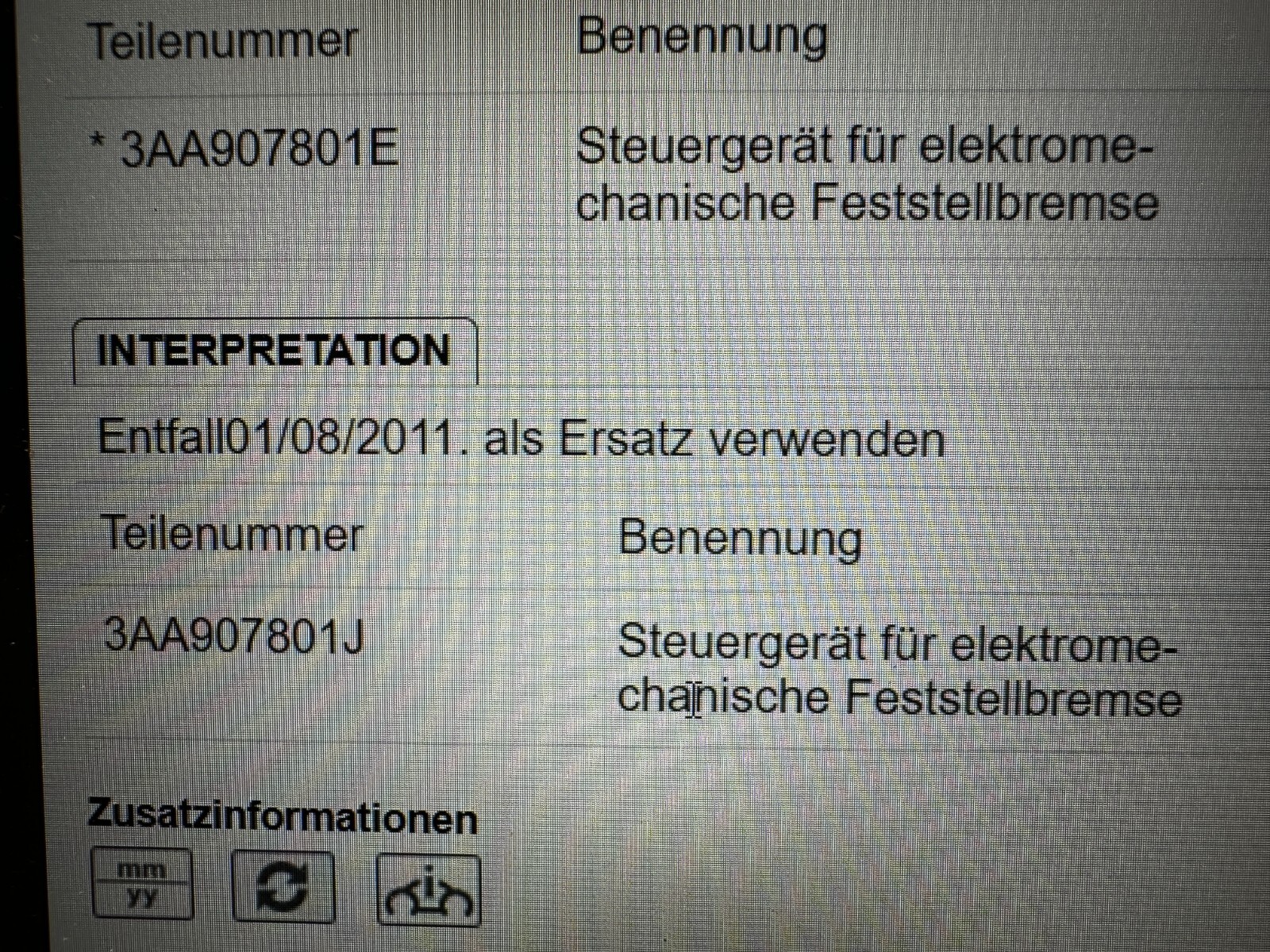 VW PASSAT STEUERGERÄT ELEKTROMECHANISCHE BREMSE 3C8907801E Fast Neu dem Test Car - Obrázek 7