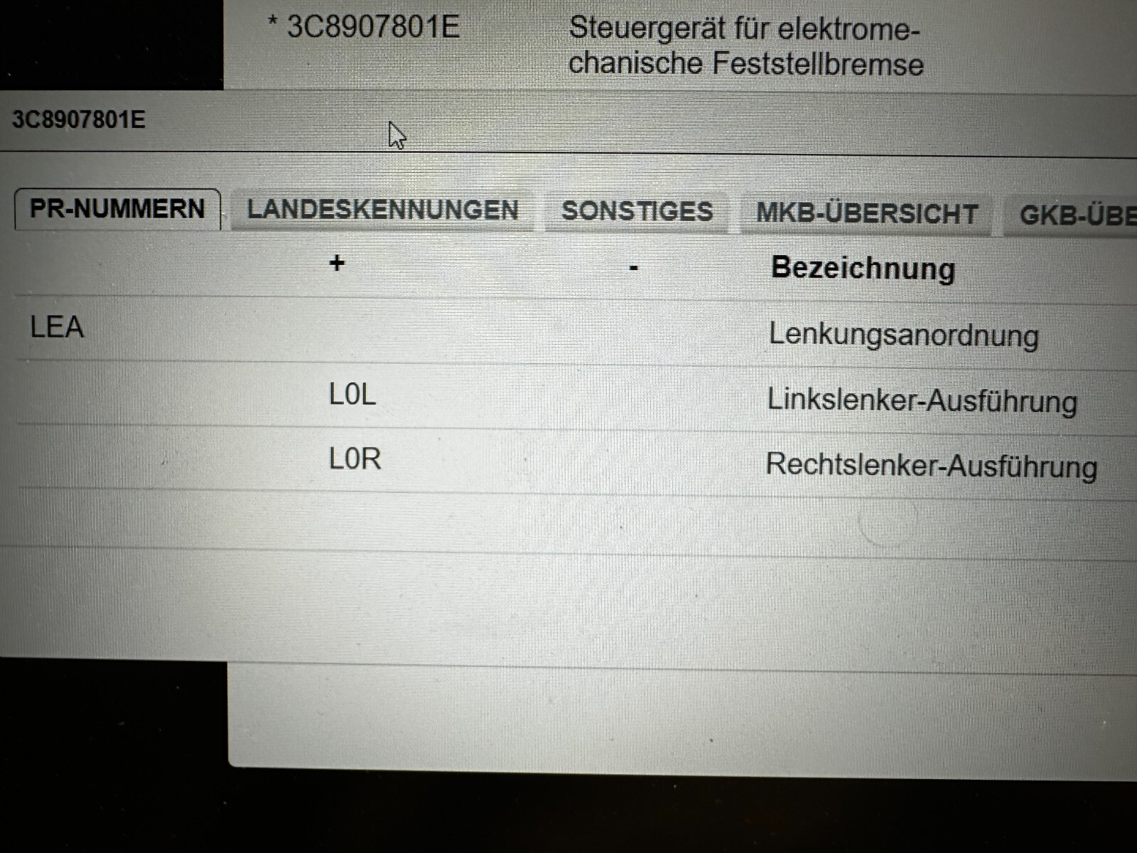 VW PASSAT STEUERGERÄT ELEKTROMECHANISCHE BREMSE 3C8907801E Fast Neu dem Test Car - Obrázek 8