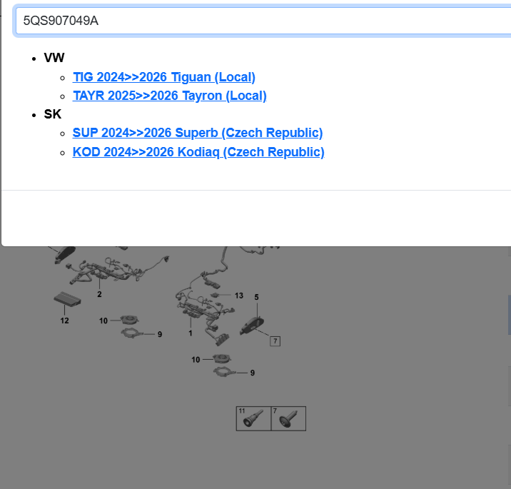 VW ŠKODA KLIMABEDIENTEIL KLIMEBETÄTIGUNG HINTEN 5QS907049A TEST WAGEN DEMONT - Obrázek 6