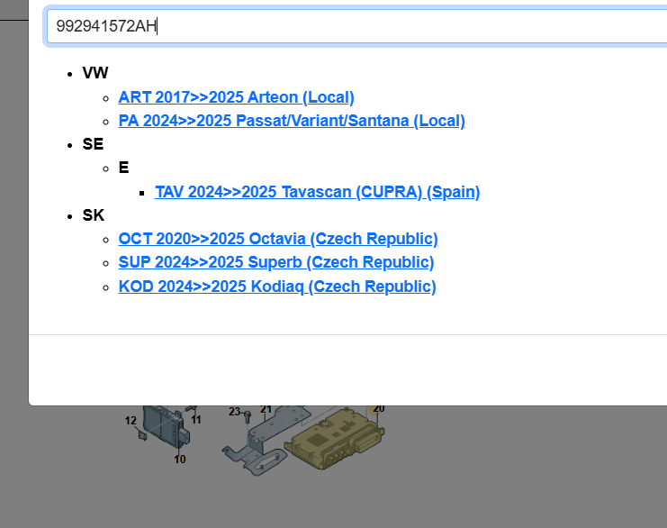 VW ŠKODA SEAT STEUERGERÄT FÜR SCHEINWERFER 992941572AH FAST NEU DEMONT VOM TEST. - Obrázek 4