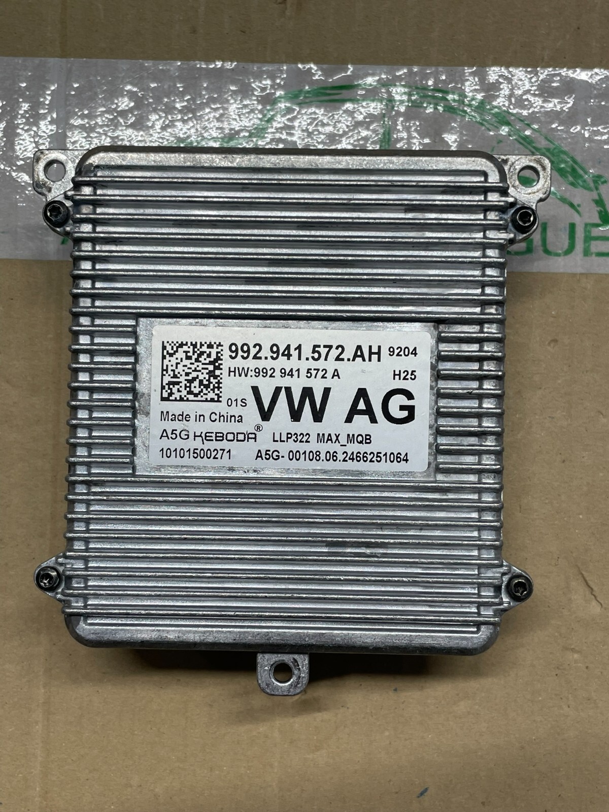 VW ŠKODA SEAT STEUERGERÄT FÜR SCHEINWERFER 992941572AH FAST NEU DEMONT VOM TEST. - Obrázek 8