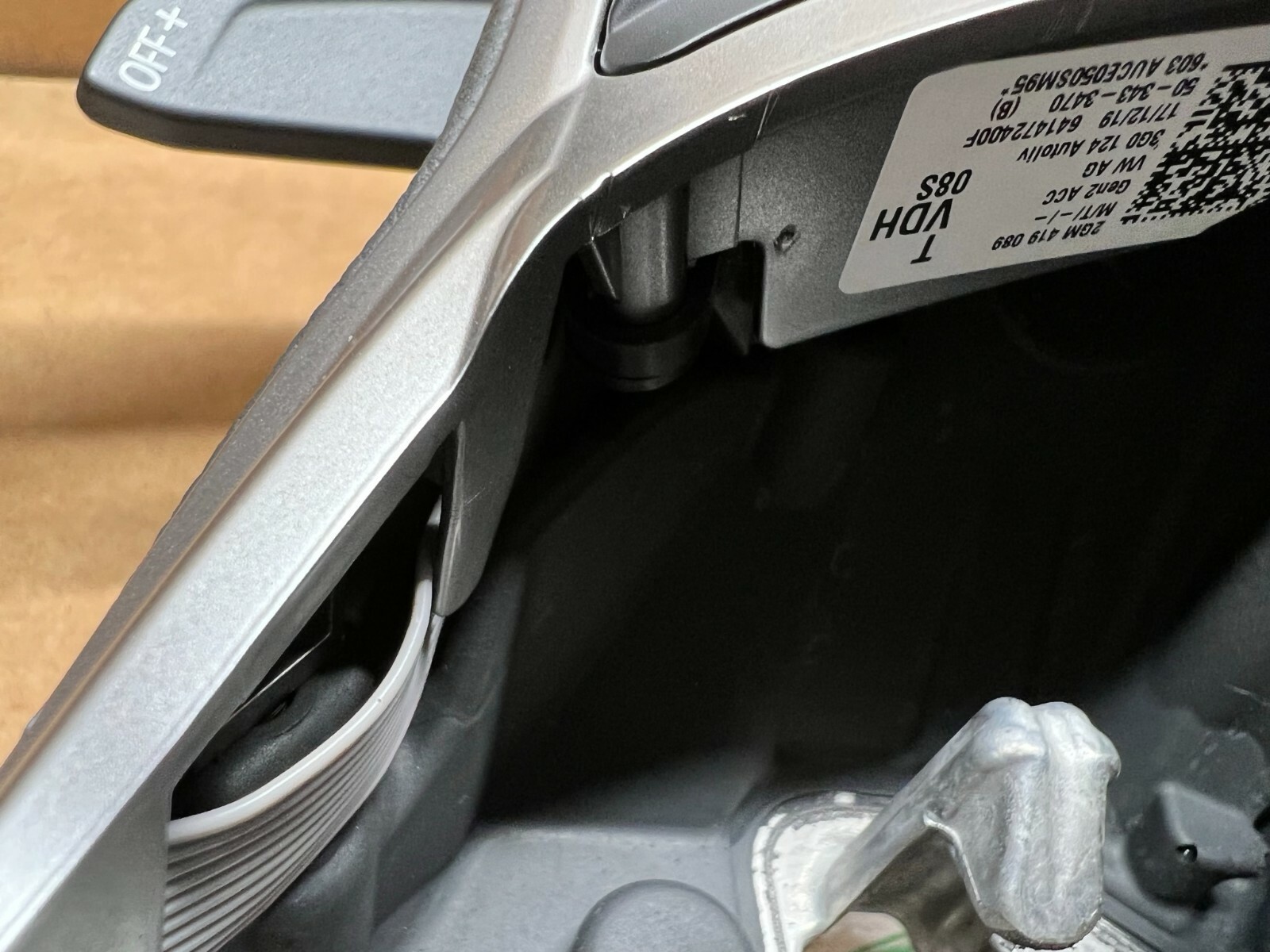 VW SPORT LENKRAD LEDER GTE MIT DSG R PADDELS 2GM419089T ORIG.NEU!!! - Obrázek 8